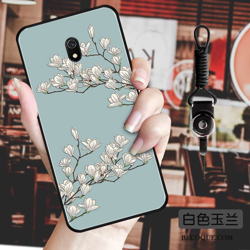 Kuori Redmi 8a Vuosikerta Pieni Pesty Suede, Kotelo Redmi 8a Suojaus Kukka Trendi