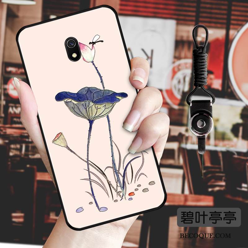 Kuori Redmi 8a Vuosikerta Pieni Pesty Suede, Kotelo Redmi 8a Suojaus Kukka Trendi