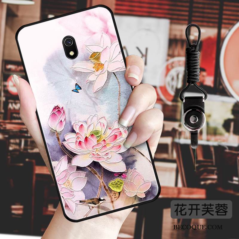 Kuori Redmi 8a Vuosikerta Pieni Pesty Suede, Kotelo Redmi 8a Suojaus Kukka Trendi