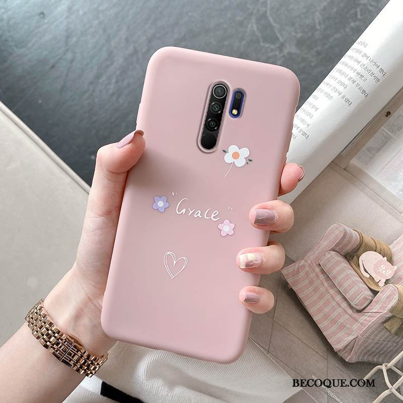 Kuori Redmi 9 Laukut Ihana Ohut, Kotelo Redmi 9 Suojaus Pesty Suede Net Red