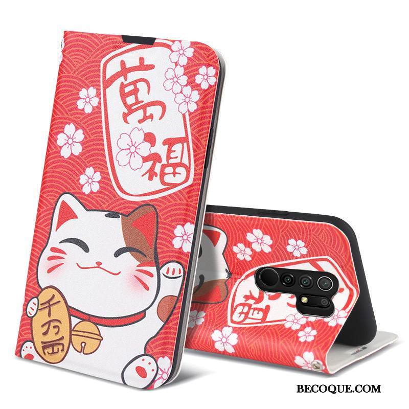 Kuori Redmi 9 Laukut Puhelimen Kuoret Murtumaton, Kotelo Redmi 9 Tuki Punainen Vihreä