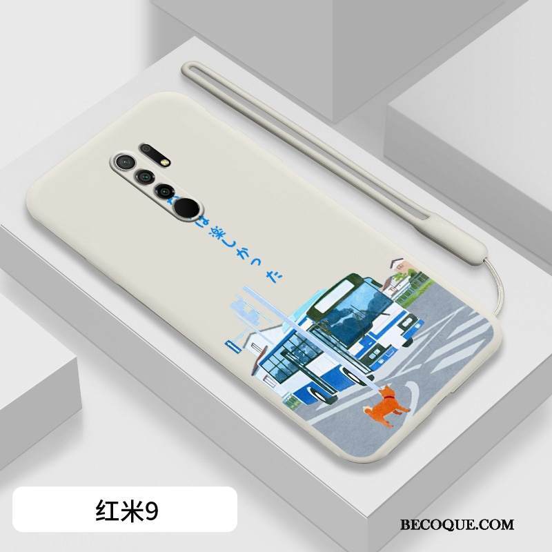 Kuori Redmi 9 Pehmeä Neste Punainen Ohut, Kotelo Redmi 9 Luova Sininen Kustannukset