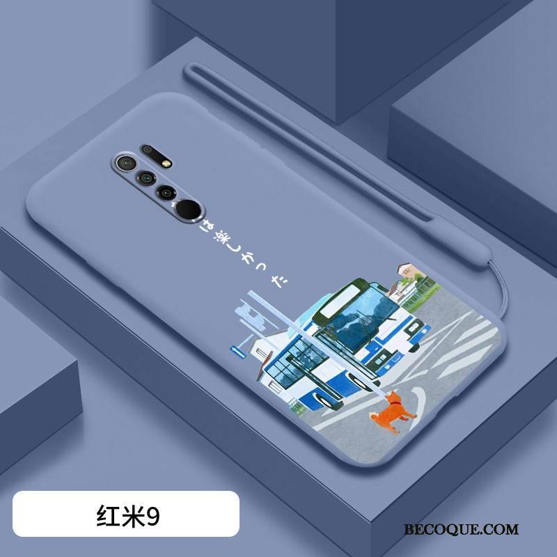 Kuori Redmi 9 Pehmeä Neste Punainen Ohut, Kotelo Redmi 9 Luova Sininen Kustannukset
