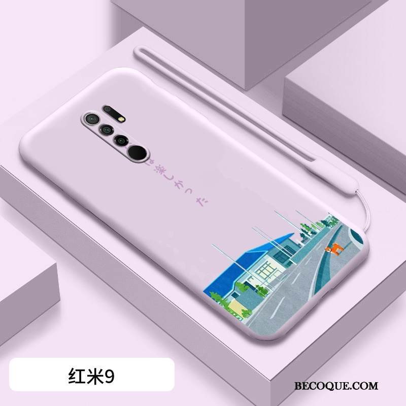 Kuori Redmi 9 Pehmeä Neste Punainen Ohut, Kotelo Redmi 9 Luova Sininen Kustannukset