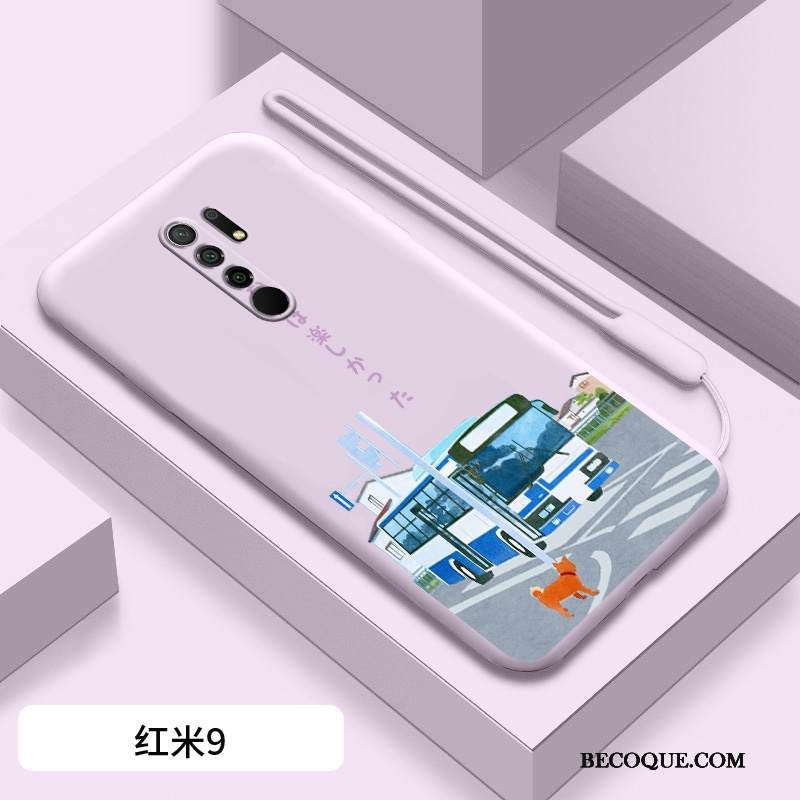 Kuori Redmi 9 Pehmeä Neste Punainen Ohut, Kotelo Redmi 9 Luova Sininen Kustannukset
