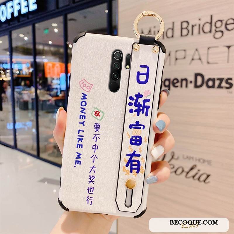 Kuori Redmi 9 Silikoni Punainen Ultra, Kotelo Redmi 9 Nahka Sininen Persoonallisuus