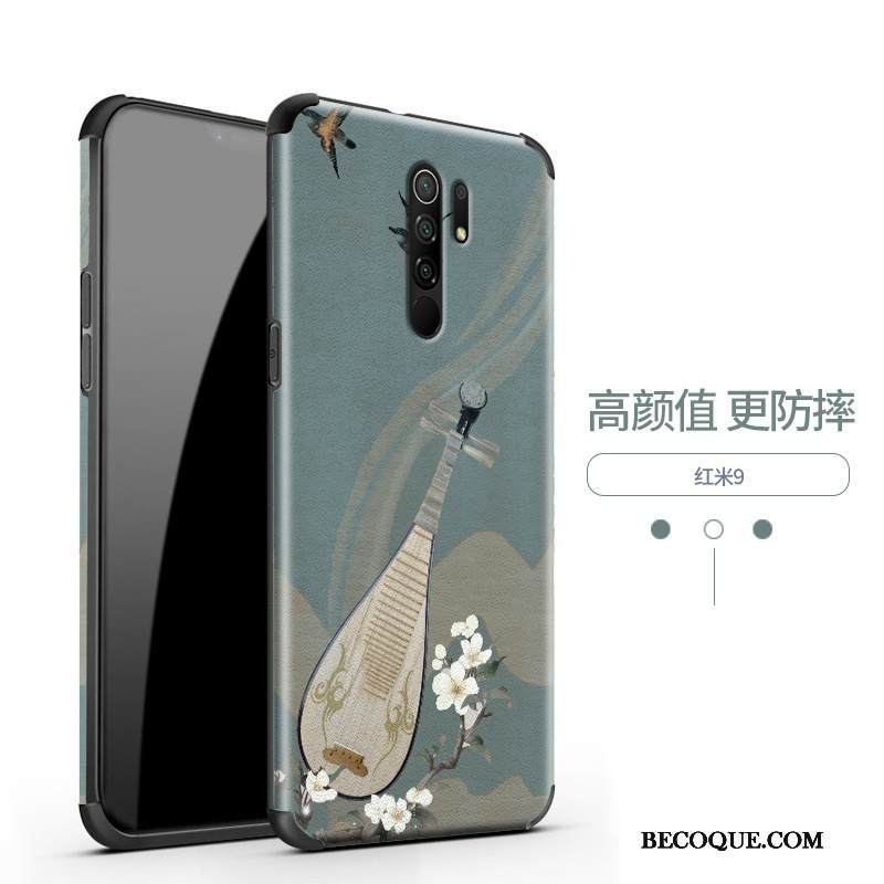 Kuori Redmi 9 Silkki Ohut Puhelimen Kuoret, Kotelo Redmi 9 Pehmeä Neste Tuuli Pieni