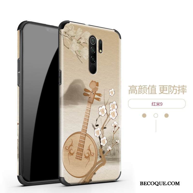 Kuori Redmi 9 Silkki Ohut Puhelimen Kuoret, Kotelo Redmi 9 Pehmeä Neste Tuuli Pieni