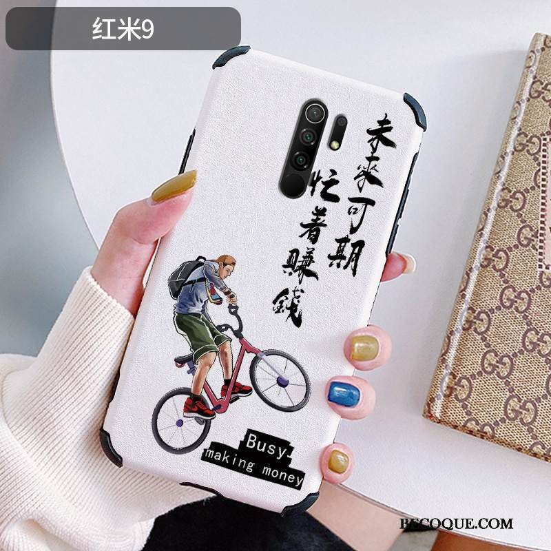 Kuori Redmi 9 Silkki Persoonallisuus Murtumaton, Kotelo Redmi 9 Pehmeä Neste Punainen Ultra