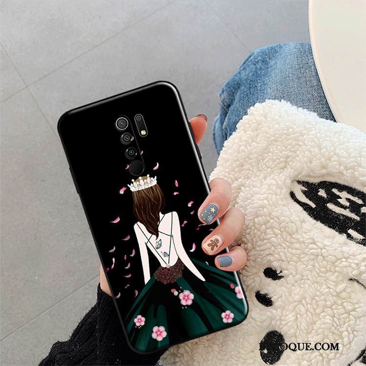 Kuori Redmi 9 Suojaus Net Red Puhelimen Kuoret, Kotelo Redmi 9 Pehmeä Neste Pieni Trendi