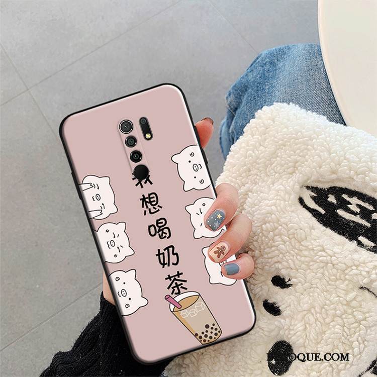 Kuori Redmi 9 Suojaus Net Red Puhelimen Kuoret, Kotelo Redmi 9 Pehmeä Neste Pieni Trendi