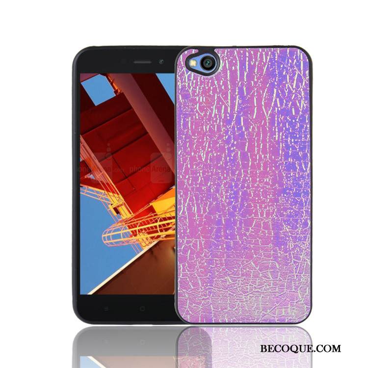 Kuori Redmi Go Suojaus Trendi Violetti, Kotelo Redmi Go Pehmeä Neste Väriset Punainen