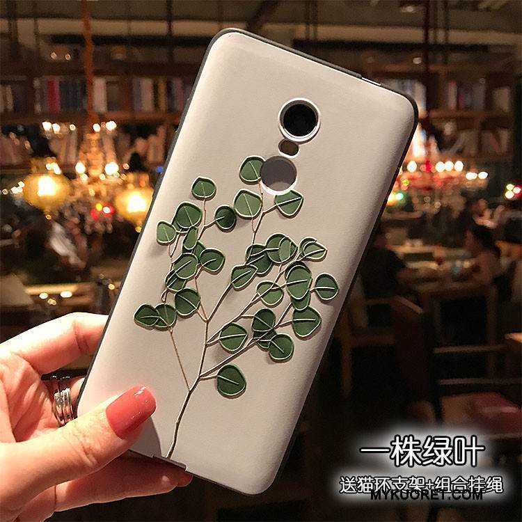 Kuori Redmi Note 4x Kohokuviointi Korkea Vihreä, Kotelo Redmi Note 4x Pehmeä Neste Puhelimen Kuoret Punainen