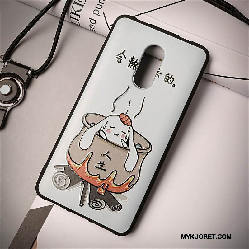 Kuori Redmi Note 4x Kohokuviointi Murtumaton Pieni, Kotelo Redmi Note 4x Sarjakuva Rengas Ripustettavat Koristeet