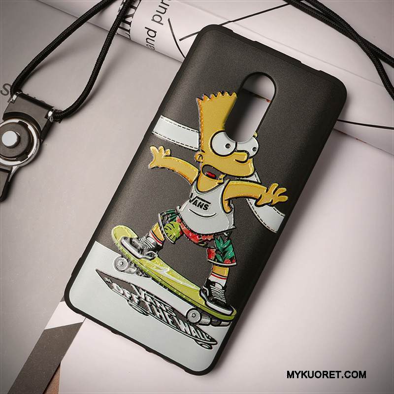 Kuori Redmi Note 4x Kohokuviointi Murtumaton Pieni, Kotelo Redmi Note 4x Sarjakuva Rengas Ripustettavat Koristeet