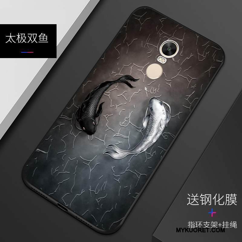 Kuori Redmi Note 4x Kohokuviointi Persoonallisuus Malli, Kotelo Redmi Note 4x Suojaus Pesty Suede Puhelimen Kuoret