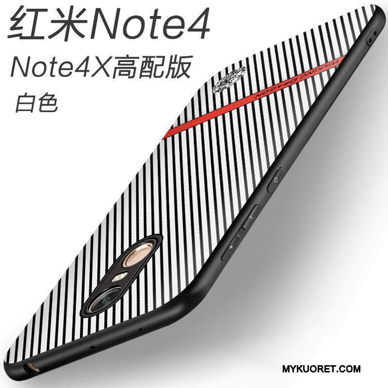 Kuori Redmi Note 4x Kohokuviointi Pesty Suede Punainen, Kotelo Redmi Note 4x Suojaus Liukumaton Liiketoiminta