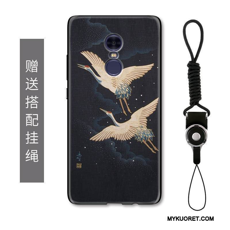 Kuori Redmi Note 4x Kohokuviointi Pieni Punainen, Kotelo Redmi Note 4x Luova Musta Valkoinen