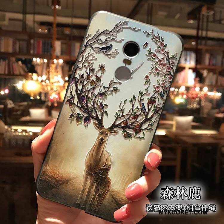 Kuori Redmi Note 4x Kohokuviointi Puhelimen Kuoret Punainen, Kotelo Redmi Note 4x Pehmeä Neste Pesty Suede Korkea