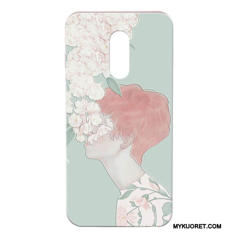 Kuori Redmi Note 4x Kohokuviointi Valkoinen Uusi, Kotelo Redmi Note 4x Suojaus Punainen Puhelimen Kuoret