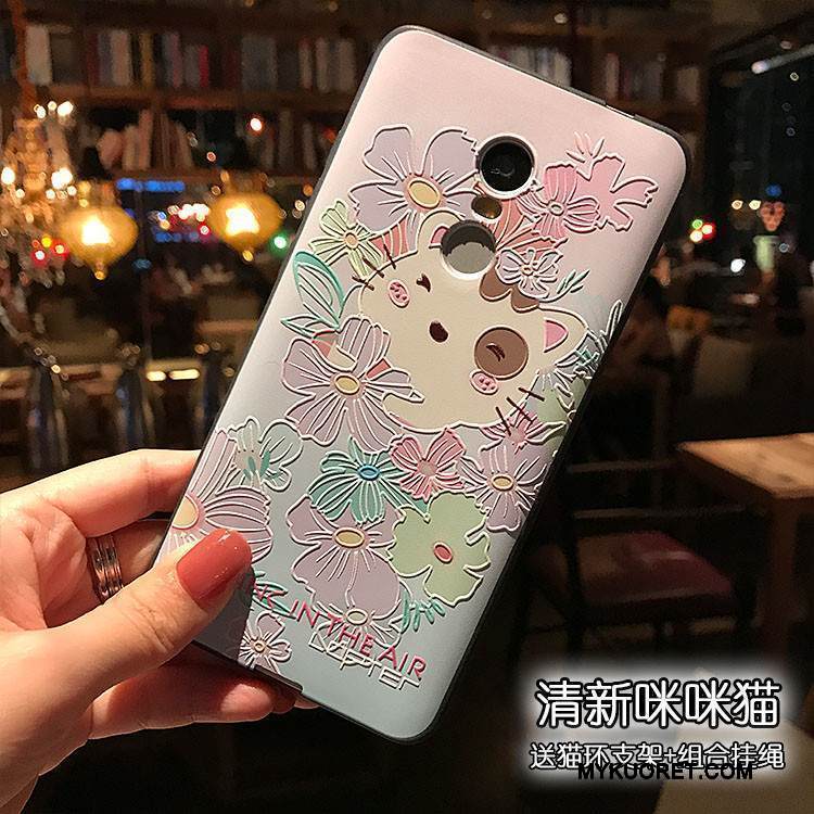 Kuori Redmi Note 4x Kohokuviointi Vihreä Korkea, Kotelo Redmi Note 4x Pehmeä Neste Punainen Puhelimen Kuoret