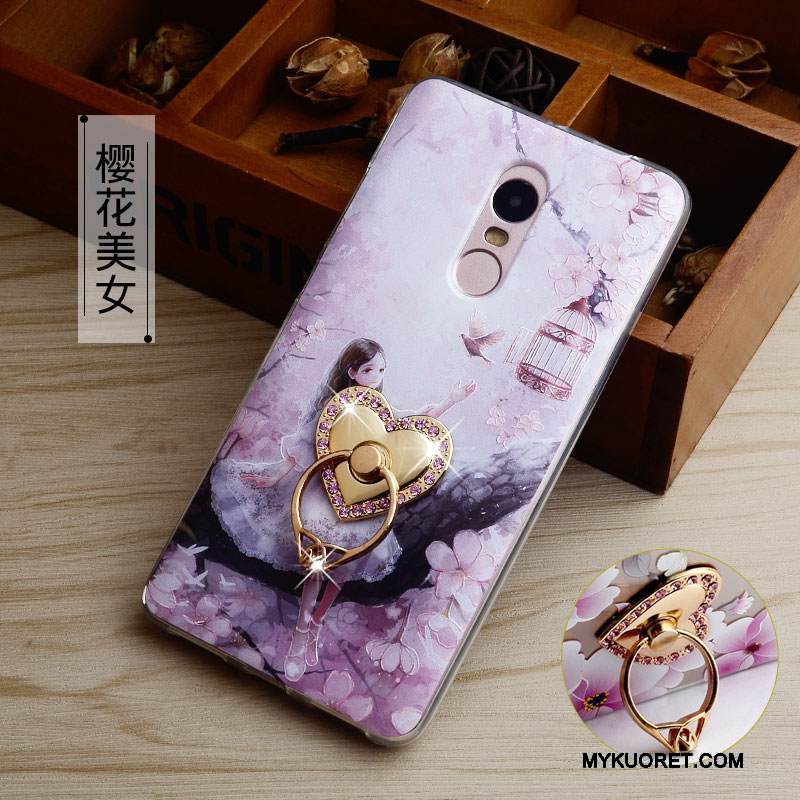 Kuori Redmi Note 4x Monivärinen Rengas Murtumaton, Kotelo Redmi Note 4x Kohokuviointi Puhelimen Kuoret Korkea