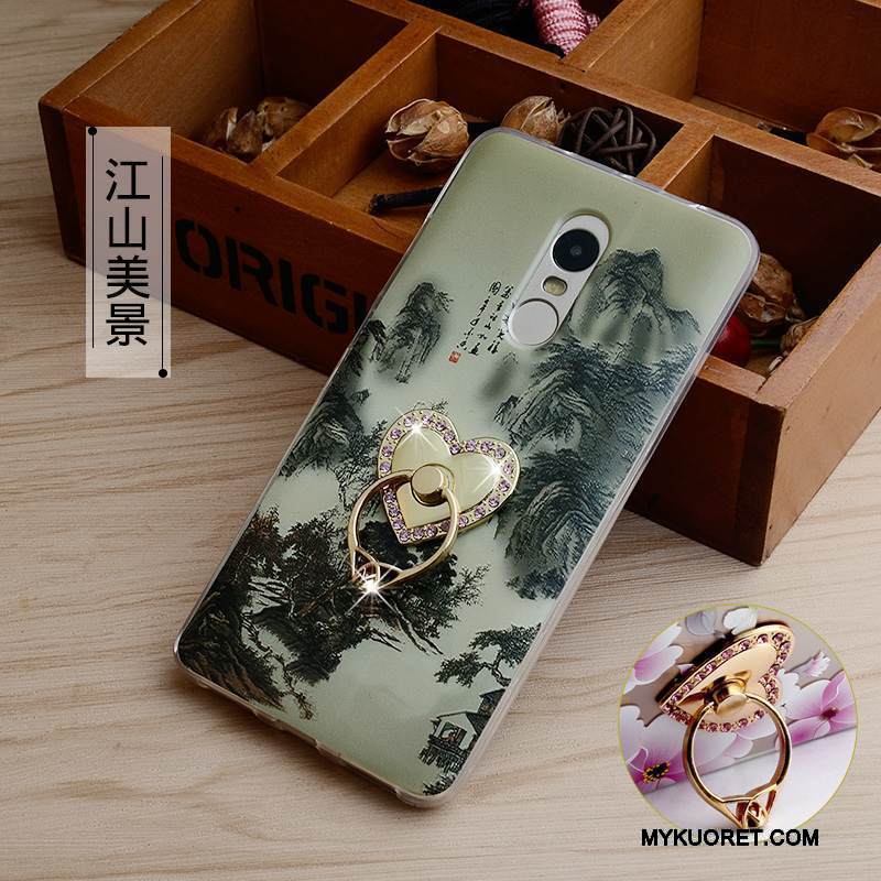 Kuori Redmi Note 4x Monivärinen Rengas Murtumaton, Kotelo Redmi Note 4x Kohokuviointi Puhelimen Kuoret Korkea