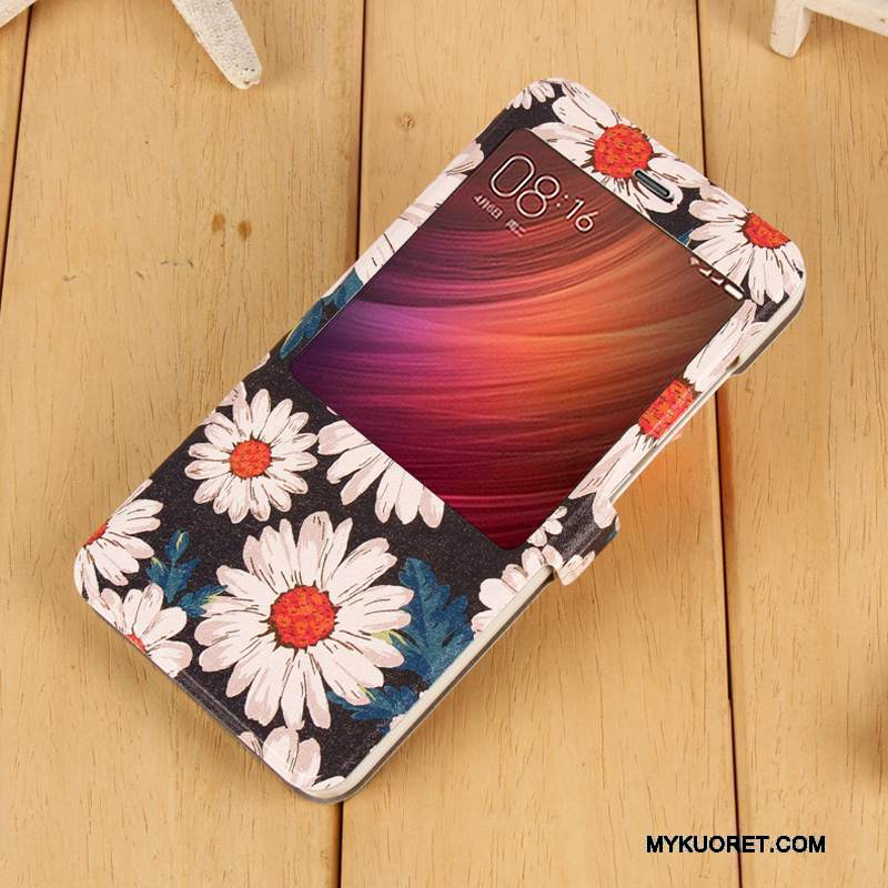 Kuori Redmi Note 4x Nahka Puhelimen Kuoret Punainen, Kotelo Redmi Note 4x Kuoret Murtumaton Violetti