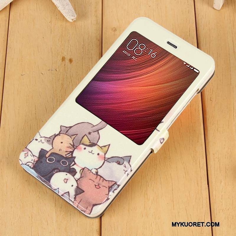 Kuori Redmi Note 4x Nahka Puhelimen Kuoret Punainen, Kotelo Redmi Note 4x Kuoret Murtumaton Violetti