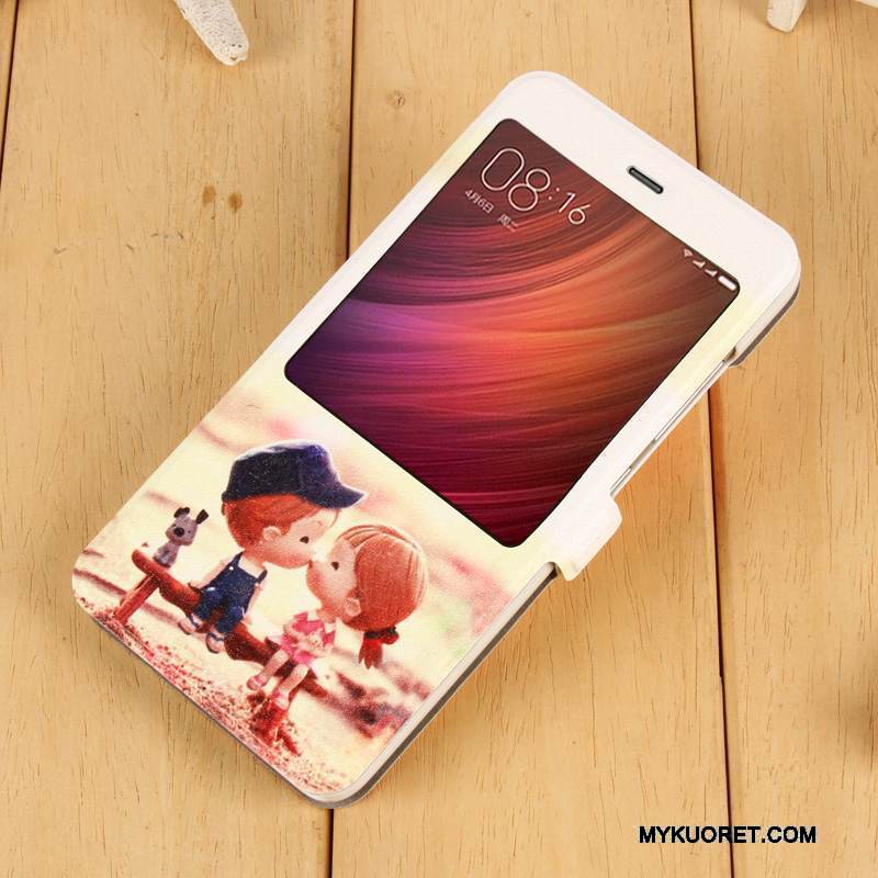 Kuori Redmi Note 4x Nahka Puhelimen Kuoret Punainen, Kotelo Redmi Note 4x Kuoret Murtumaton Violetti