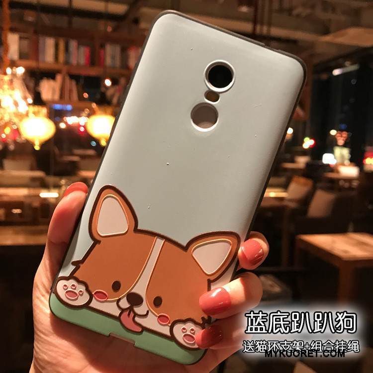 Kuori Redmi Note 4x Pehmeä Neste Pesty Suede Sininen, Kotelo Redmi Note 4x Kohokuviointi Musta Korkea