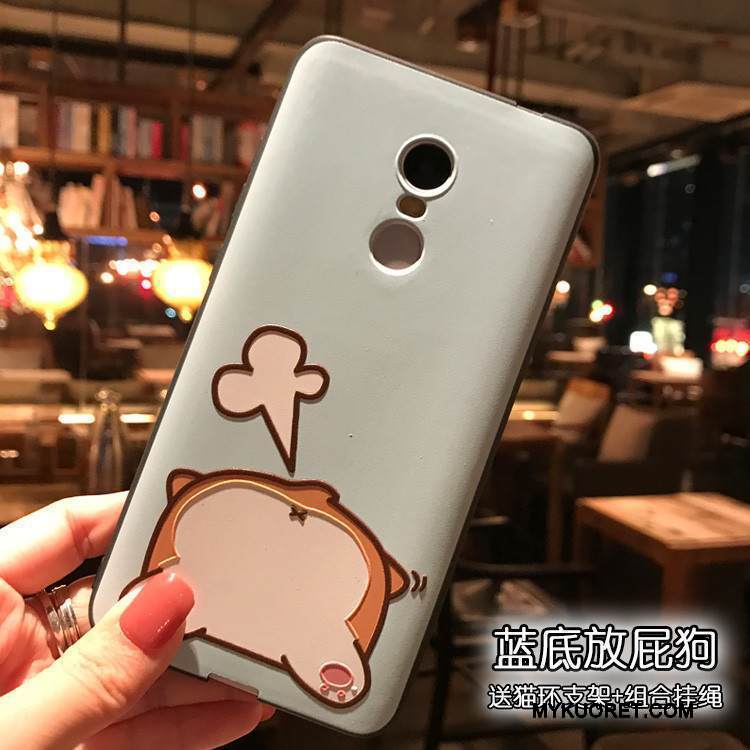 Kuori Redmi Note 4x Pehmeä Neste Pesty Suede Sininen, Kotelo Redmi Note 4x Kohokuviointi Musta Korkea