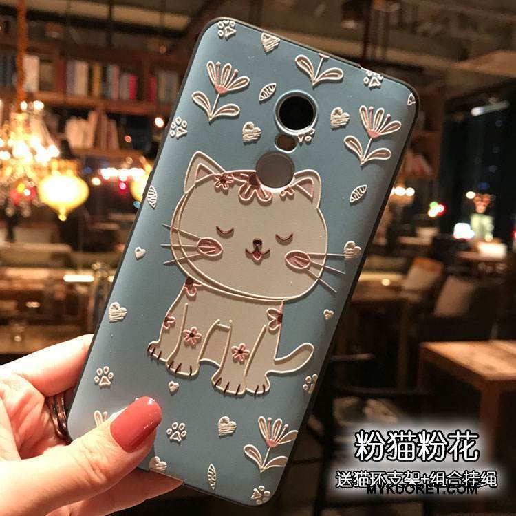 Kuori Redmi Note 4x Pehmeä Neste Pesty Suede Sininen, Kotelo Redmi Note 4x Kohokuviointi Musta Korkea