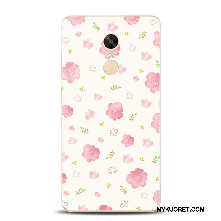 Kuori Redmi Note 4x Pehmeä Neste Pitsi Jauhe, Kotelo Redmi Note 4x Tuki Puhelimen Kuoret Punainen