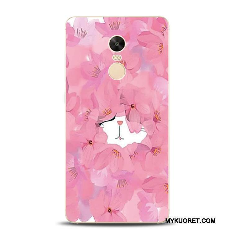 Kuori Redmi Note 4x Pehmeä Neste Pitsi Jauhe, Kotelo Redmi Note 4x Tuki Puhelimen Kuoret Punainen