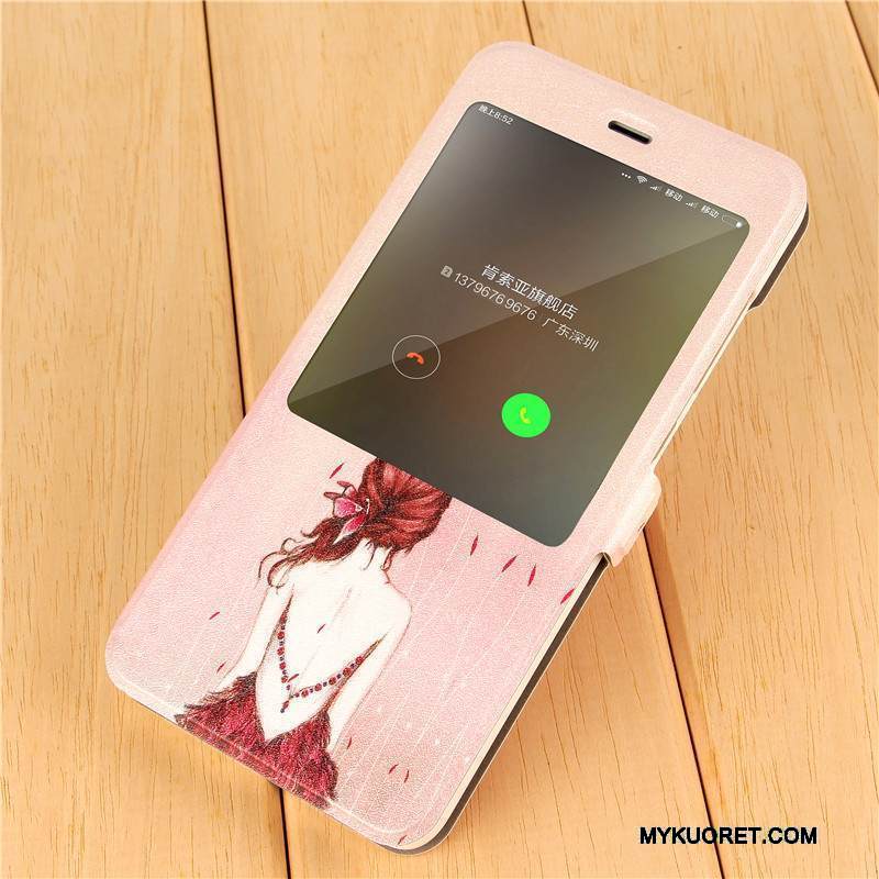 Kuori Redmi Note 4x Sarjakuva Jauhe Persoonallisuus, Kotelo Redmi Note 4x Nahka Puhelimen Kuoret Punainen