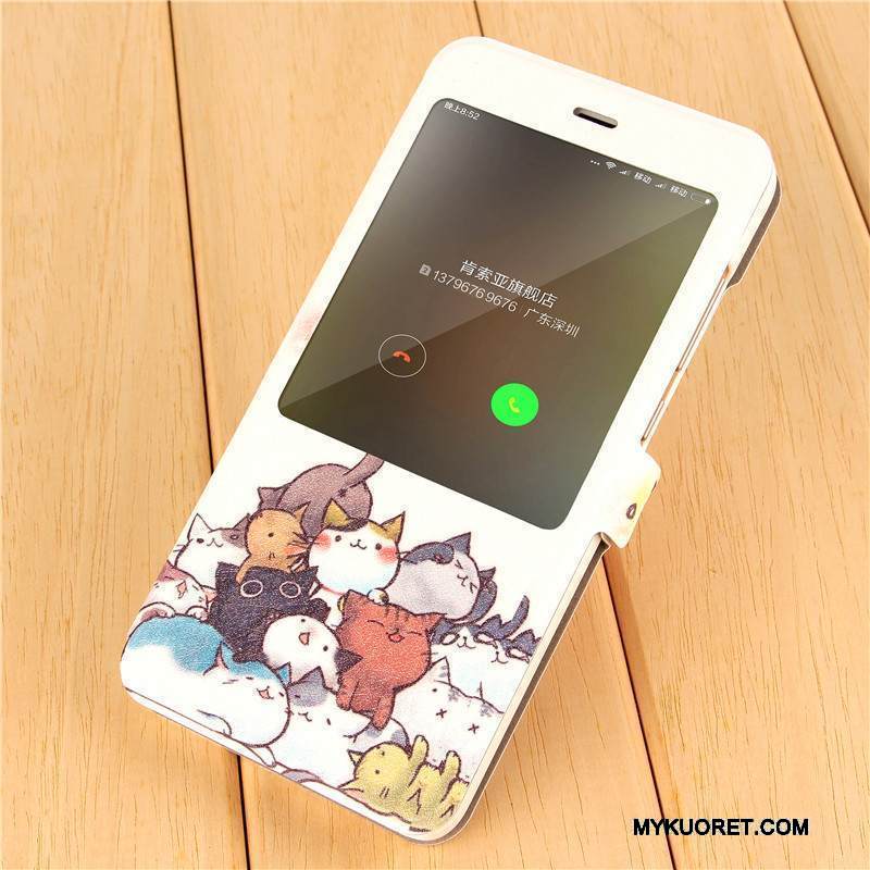 Kuori Redmi Note 4x Sarjakuva Jauhe Persoonallisuus, Kotelo Redmi Note 4x Nahka Puhelimen Kuoret Punainen