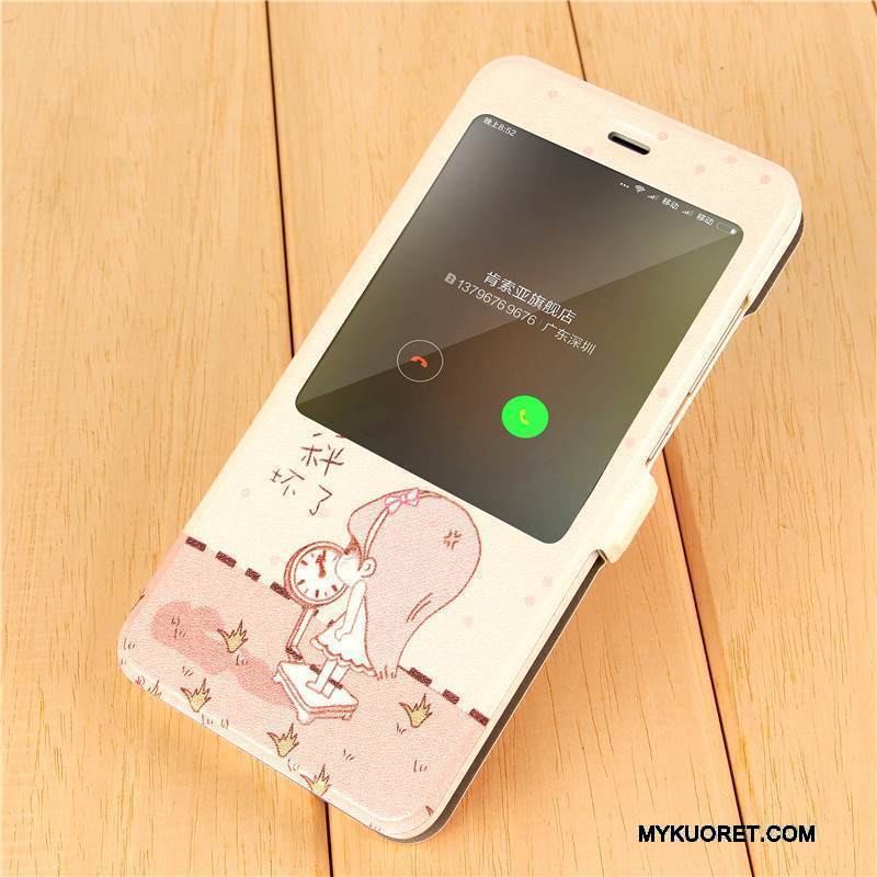 Kuori Redmi Note 4x Sarjakuva Jauhe Persoonallisuus, Kotelo Redmi Note 4x Nahka Puhelimen Kuoret Punainen