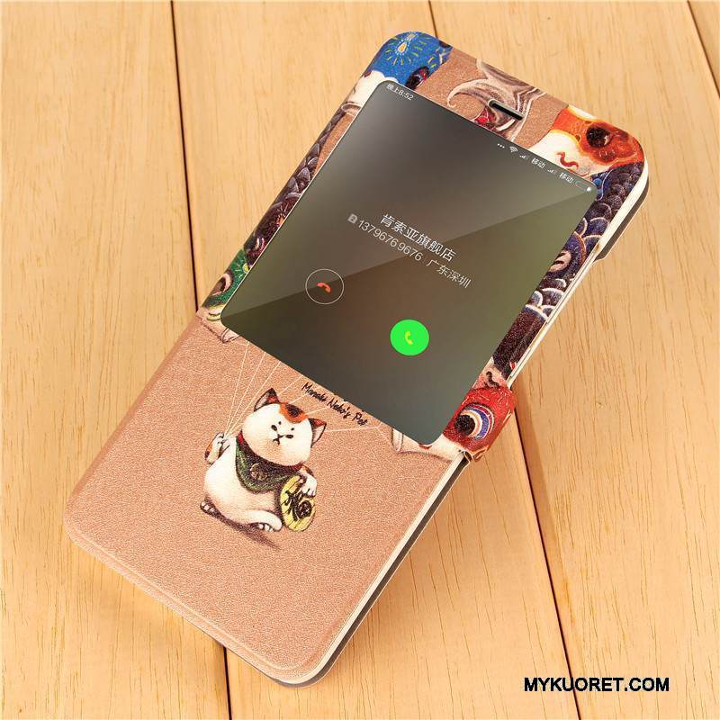 Kuori Redmi Note 4x Sarjakuva Jauhe Persoonallisuus, Kotelo Redmi Note 4x Nahka Puhelimen Kuoret Punainen