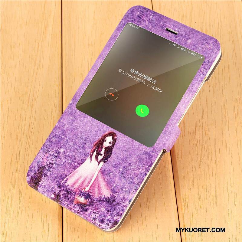 Kuori Redmi Note 4x Sarjakuva Jauhe Persoonallisuus, Kotelo Redmi Note 4x Nahka Puhelimen Kuoret Punainen