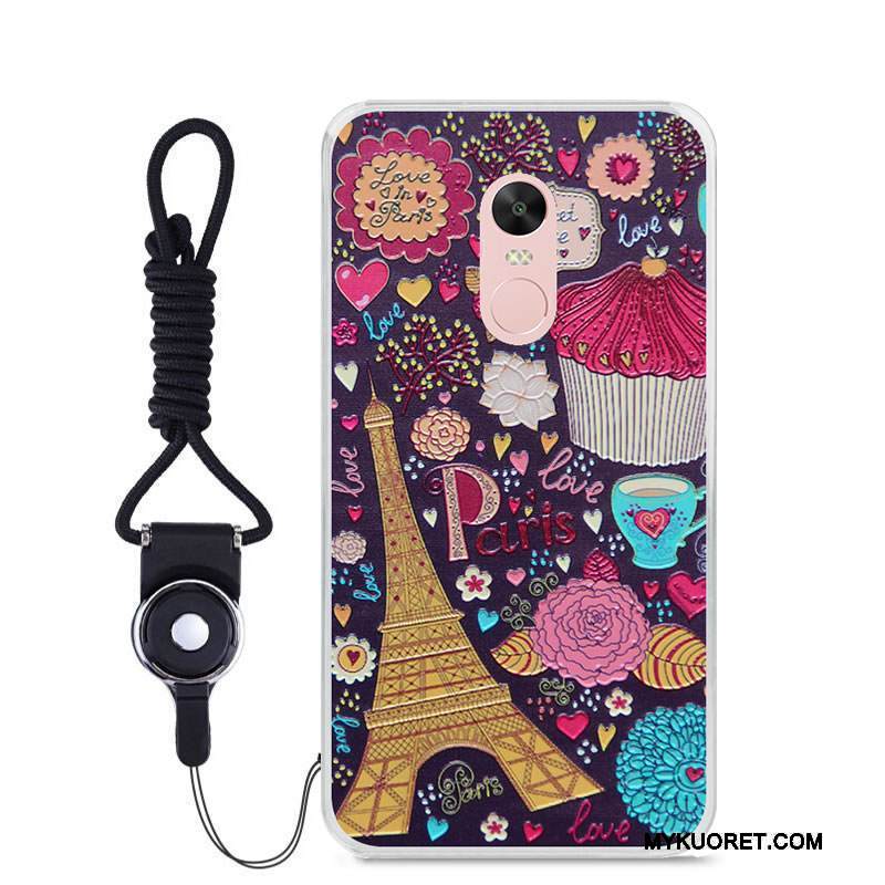 Kuori Redmi Note 4x Sarjakuva Pieni Musta, Kotelo Redmi Note 4x Pehmeä Neste Puhelimen Kuoret Muokata