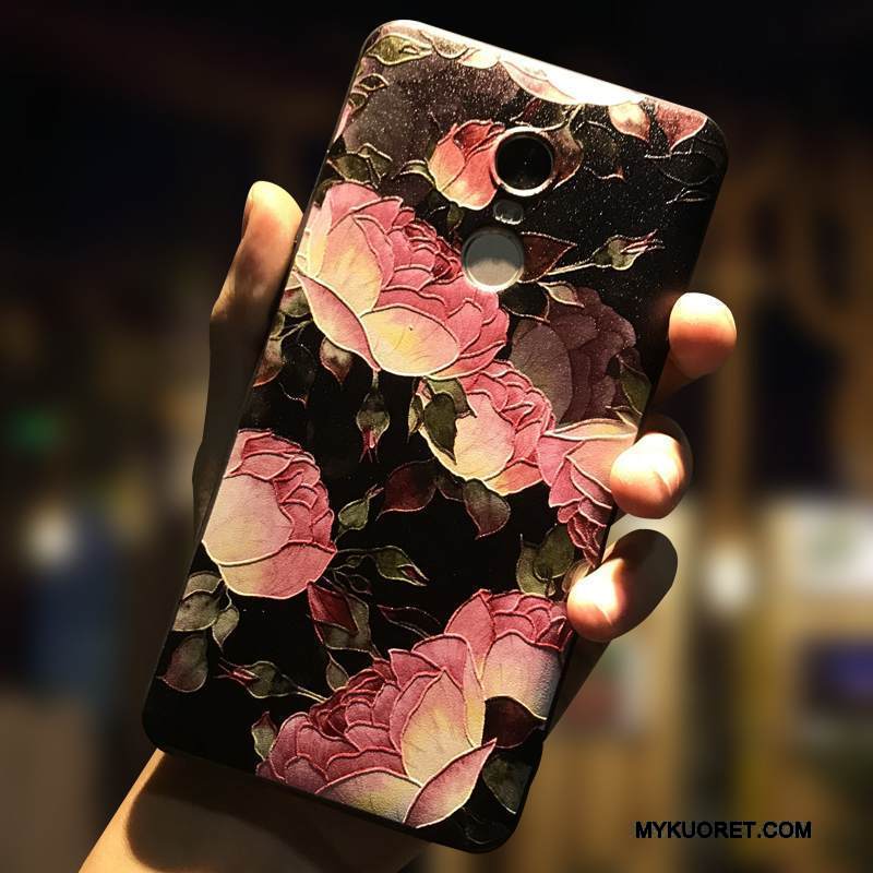 Kuori Redmi Note 4x Sarjakuva Puhelimen Kuoret Punainen, Kotelo Redmi Note 4x Kohokuviointi Pieni Murtumaton