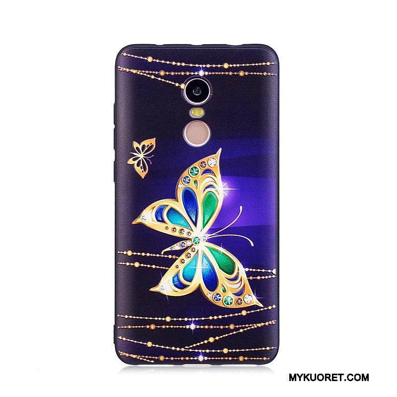 Kuori Redmi Note 4x Sarjakuva Punainen Puhelimen Kuoret, Kotelo Redmi Note 4x Suojaus Tummansininen Trendi