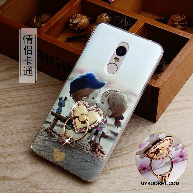 Kuori Redmi Note 4x Silikoni Murtumaton Korkea, Kotelo Redmi Note 4x Kohokuviointi Puhelimen Kuoret Valkoinen