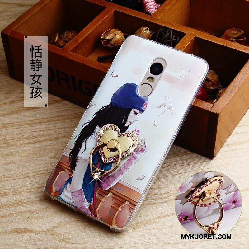 Kuori Redmi Note 4x Silikoni Murtumaton Korkea, Kotelo Redmi Note 4x Kohokuviointi Puhelimen Kuoret Valkoinen