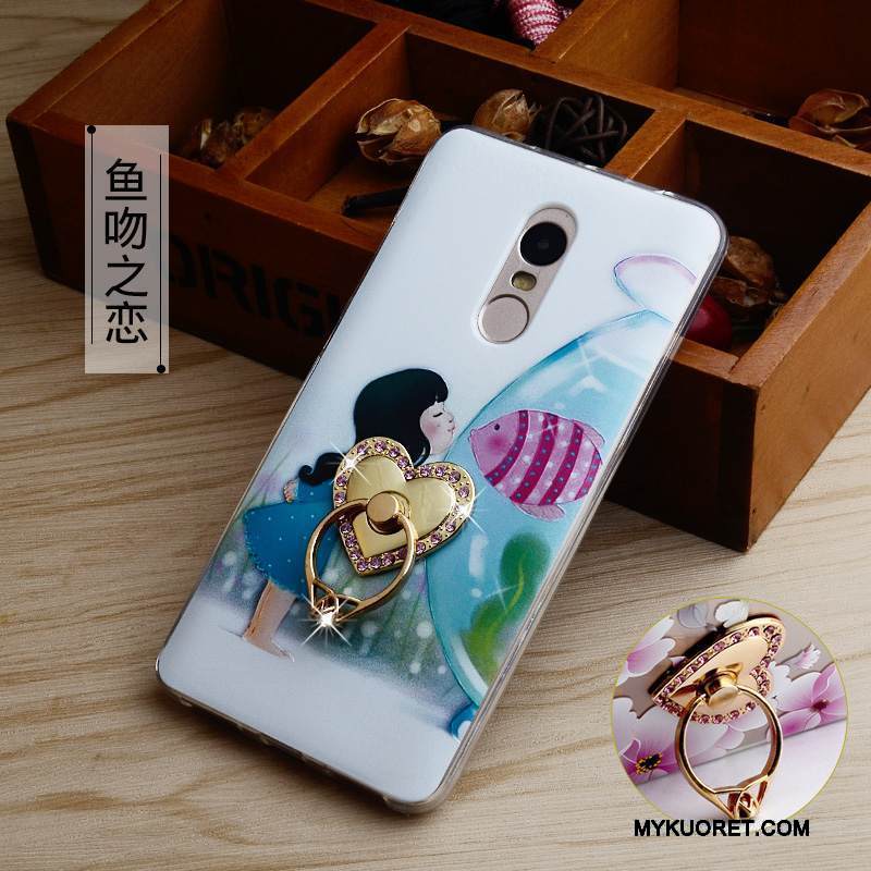 Kuori Redmi Note 4x Silikoni Murtumaton Korkea, Kotelo Redmi Note 4x Kohokuviointi Puhelimen Kuoret Valkoinen