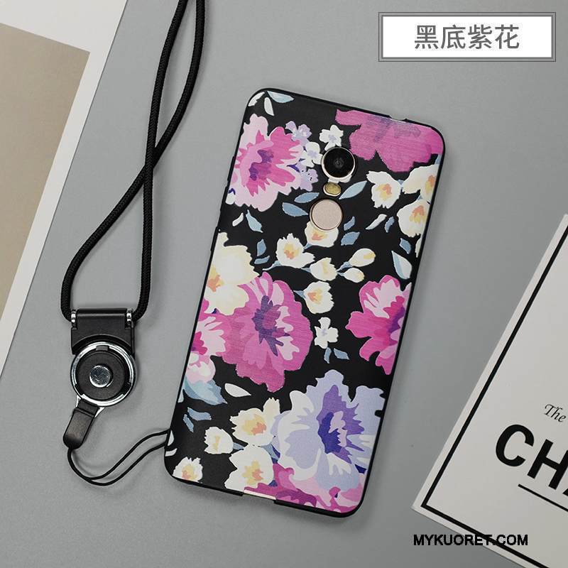 Kuori Redmi Note 4x Silikoni Pieni Jauhe, Kotelo Redmi Note 4x Kohokuviointi Puhelimen Kuoret Punainen