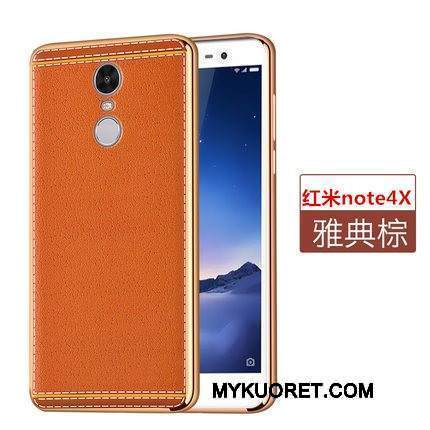 Kuori Redmi Note 4x Silikoni Puhelimen Kuoret Pieni, Kotelo Redmi Note 4x Suojaus Kukkakuvio Punainen
