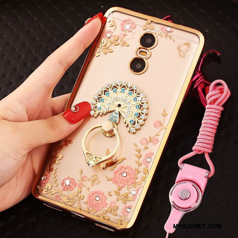Kuori Redmi Note 4x Strassi Kulta Puhelimen Kuoret, Kotelo Redmi Note 4x Punainen Ripustettavat Koristeet
