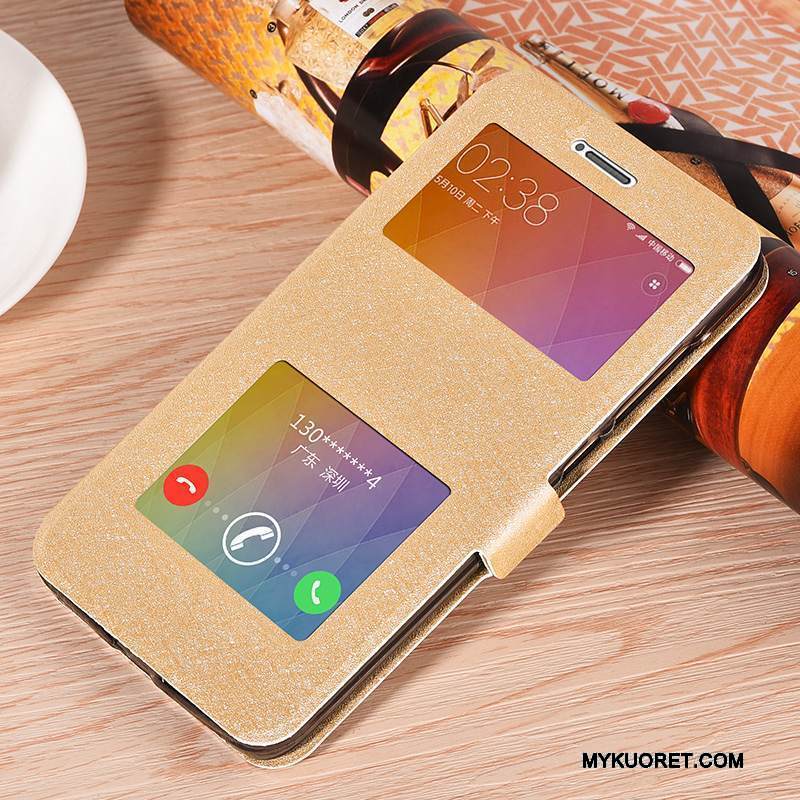 Kuori Redmi Note 4x Suojaus Trendi Punainen, Kotelo Redmi Note 4x Nahka Jauhe Puhelimen Kuoret